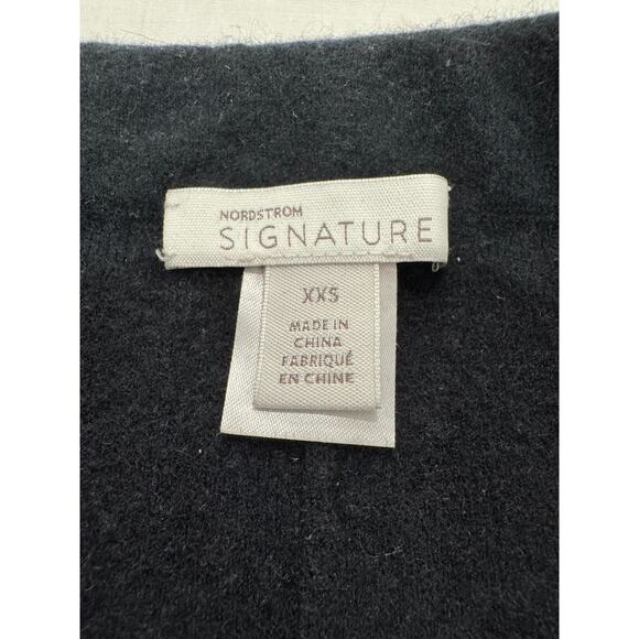 NORDSTROM SIGNATURE Cashmere Blend Leggings Black XXS Super Soft Cozy - Picture 3 of 8